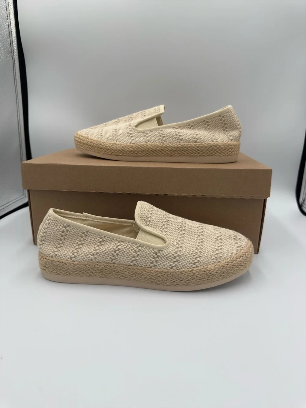 Espirit Women’s Slip-On Espadrille Sneakers in Beige Size 7.5